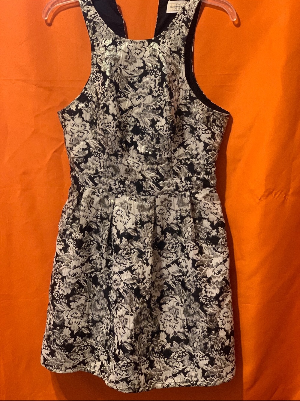 Abercrombie & Fitch Dress in Black and White with Fitted Waist